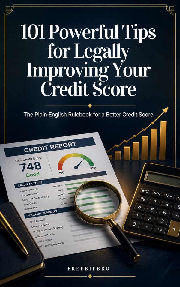 101 Powerful Tips for Legally Improving Your Credit Score cover